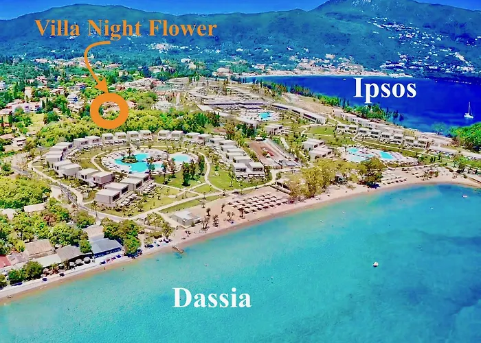 Villa Night Flower With Private Pool By Dadovillas Dassia (Corfu)